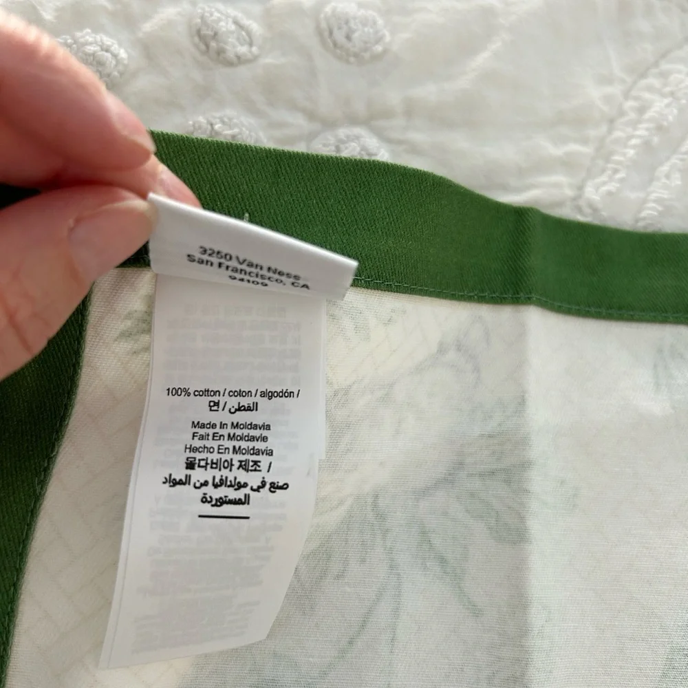 Williams Sonoma Garden Lattice Napkins X3 Green With Bunnies, Easter,replacement